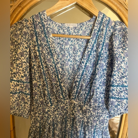 Poupette St. Barth’s Blue Floral Dress - Picture 6 of 10